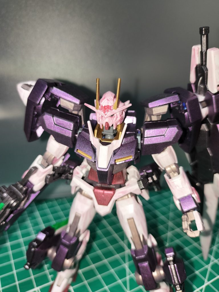 アップにするとよく目立つ。ほろ酔いダブルオーさん。