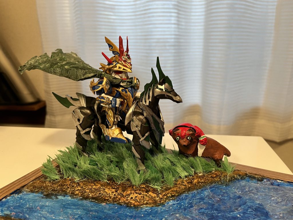 この子は、、、水星たぬき！？水星たぬきが擦り寄ってきた