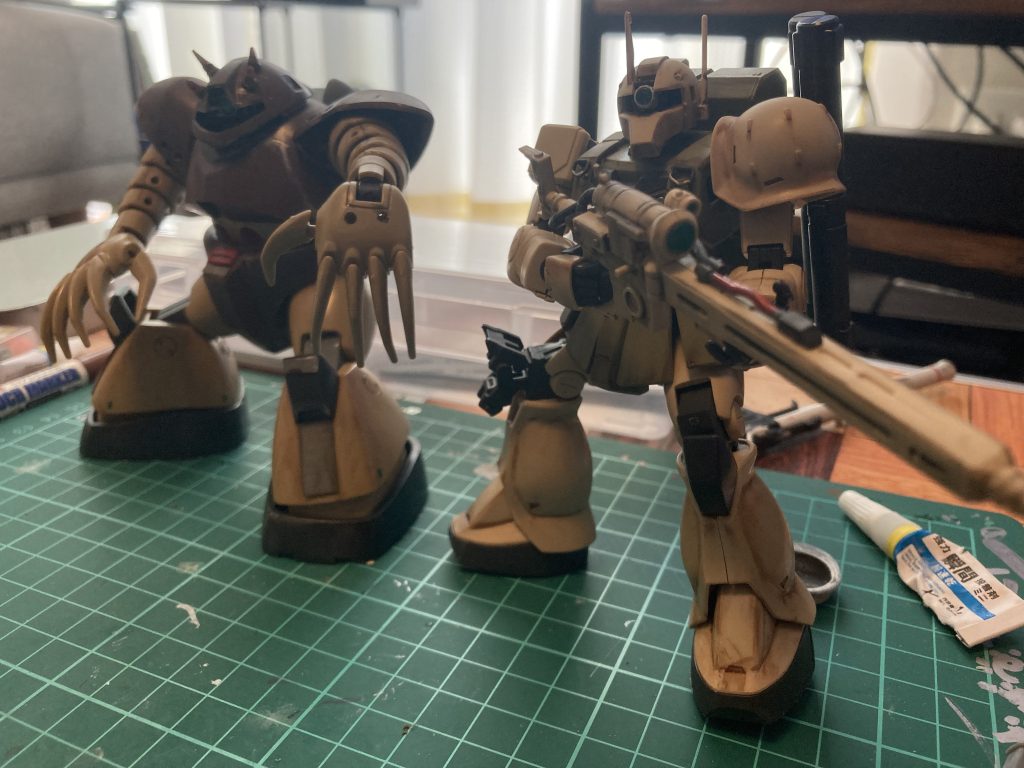 同時作成したゴッグと、、、