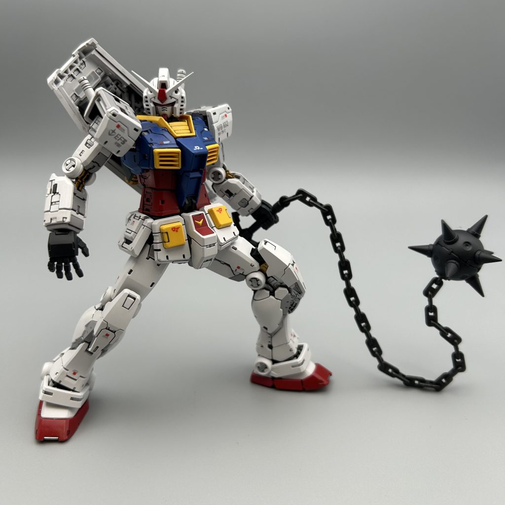 RG ガンダム ver.2.0 +武器セット　全塗装–4枚目/制作者：zima5250