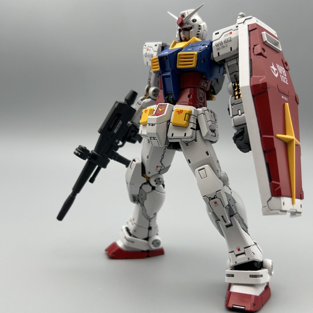 RG ガンダム ver.2.0 +武器セット　全塗装–8枚目/制作者：zima5250