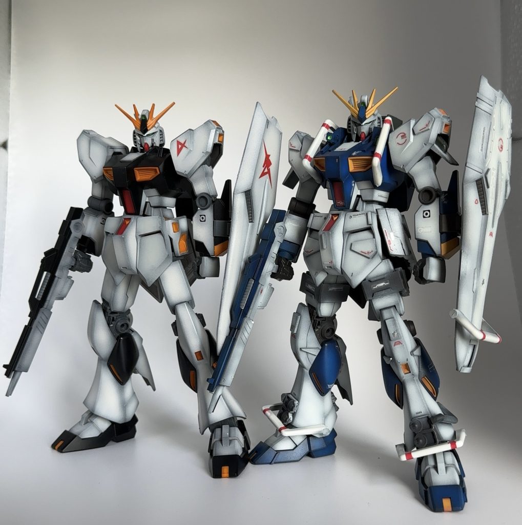 以前作ったνガンダムとツーショット