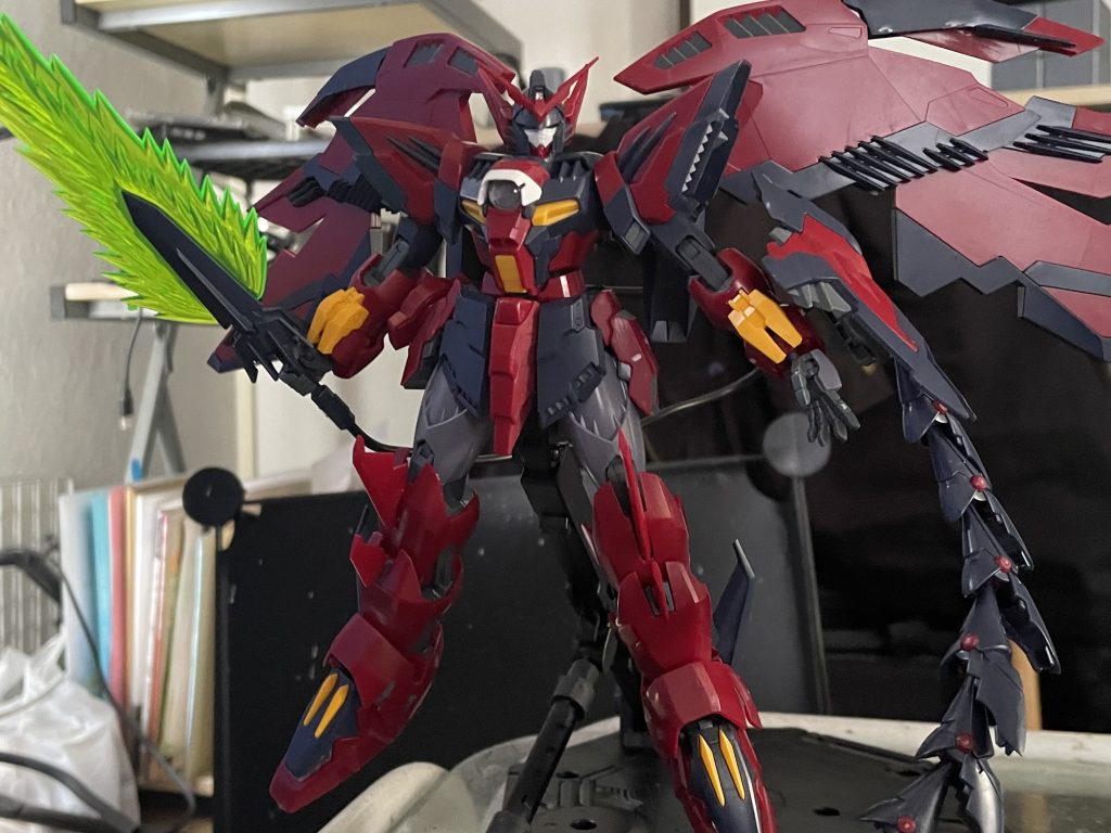 制作途中の写真を残していなかったので、先ずは素組み時の画像を。今回は設定ありきの制作でしたので、早いうちから方向性は決まっていました。