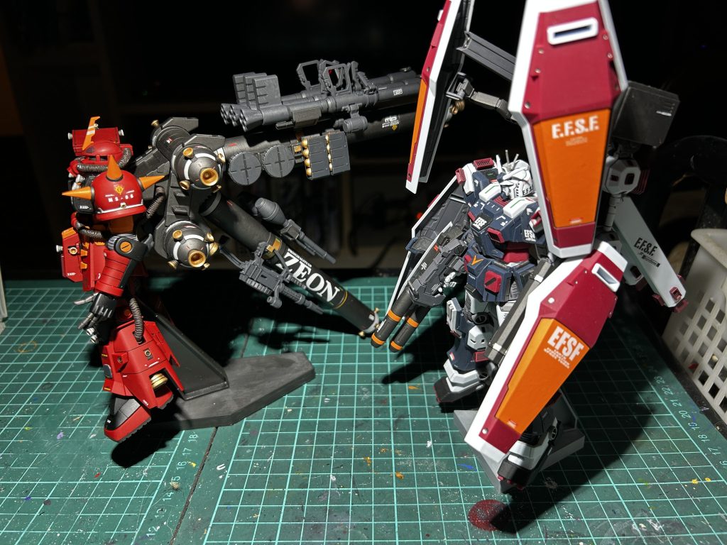 HGフルアーマーガンダムTB、サイコザク–2枚目/制作者：とるてぃ@trtysm