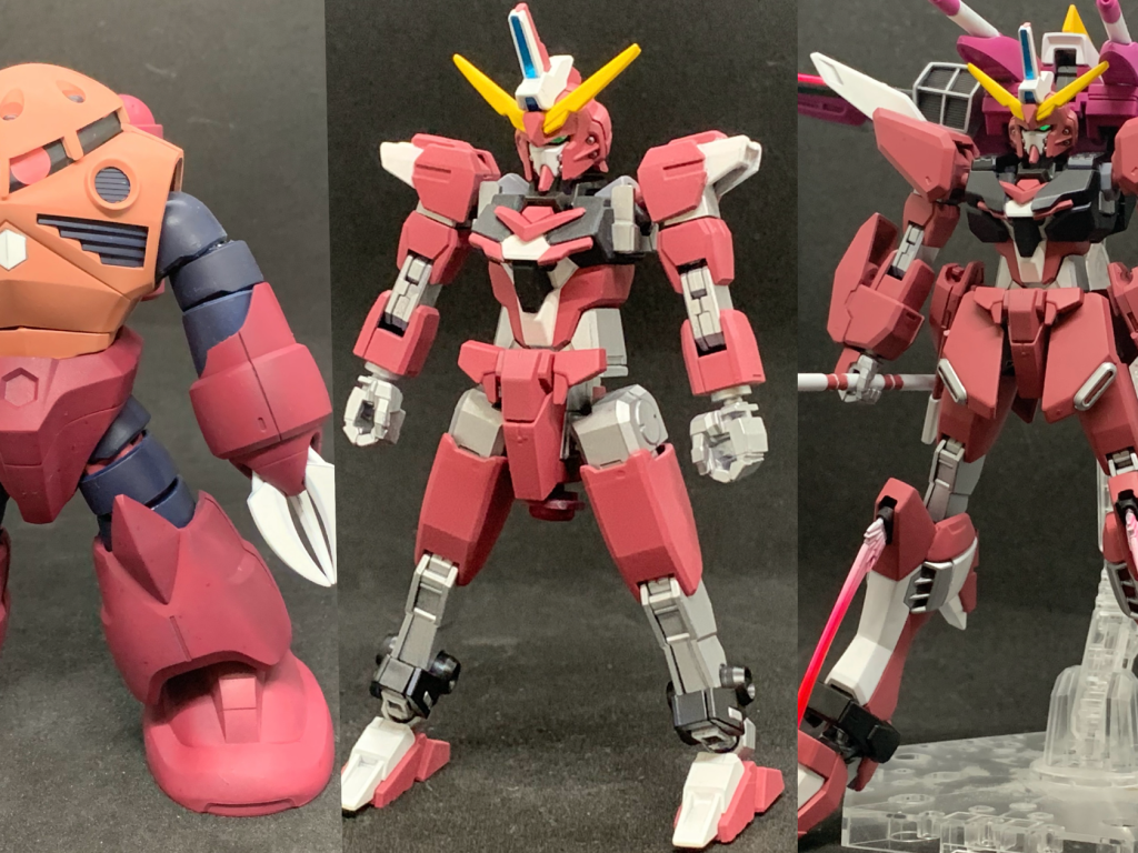 それぞれの形態を並べて