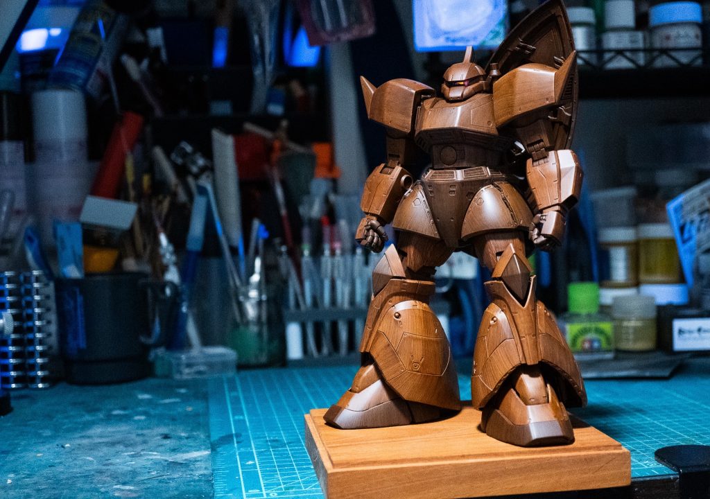 MG ゲルググ量産化を祝した木像–3枚目/制作者：Take_35