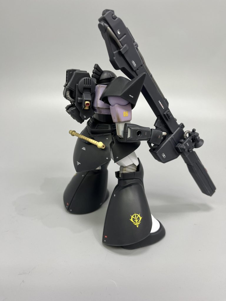 武器の基本色も同じく、クレオス ラスキウス濡烏を使用。部分塗装はシタデルカラーを使ってます。