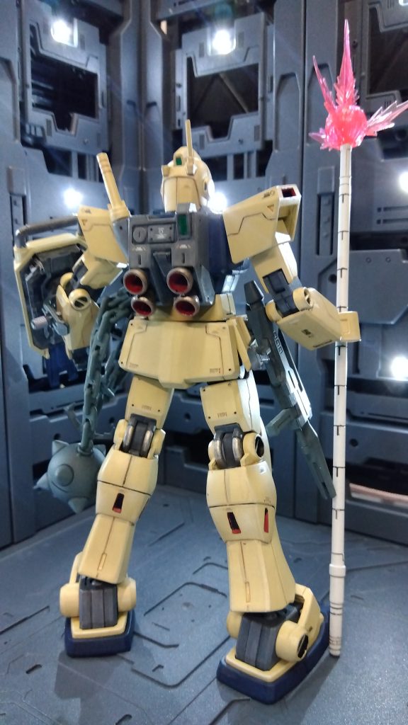 バックショット サイドアーマーにマウント出来るようにビームライフルに丸棒を埋め込みました。