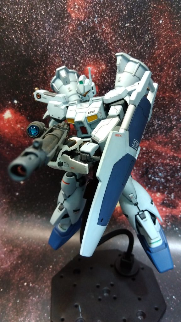 スマートガンのスコープに30MMの3Dレンズシールを埋込。ターレットっぽい模様が入っていていいですよね。