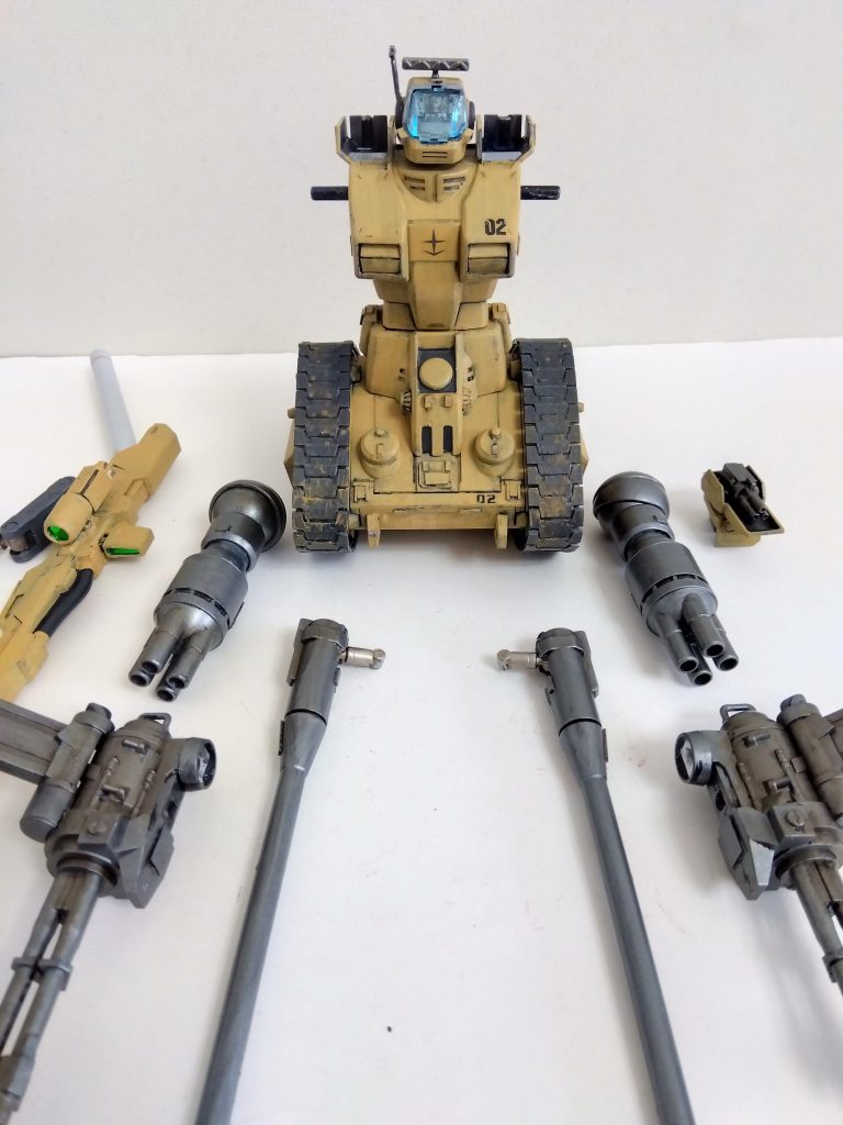 通常装備もプラ板とMSGでディテールアップをしています。