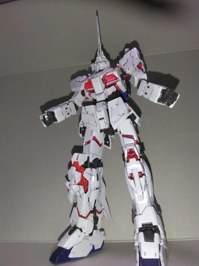 ユニコーンモードの全体像。やはりお台場風にしたくて一部開放状態のまま。デカールはあったけど何か違う感じだったので貼り付けてない。(デカール自作できるやつ買ってきたし…自分で作るか。)では今回はこの辺で。(スレミオ作ってますなう。)