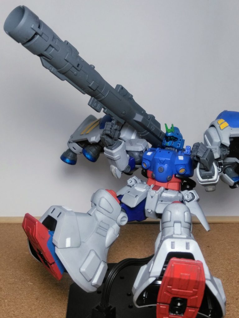 「攻撃は最大の防御」 (;´Д`)´д`)ウンウン「 TYPE-MLRS 」の専用武装❗ 😆「ビーム バズーカ」を射撃状態へ 👍ヨッシャ! ヤバい❗脳汁が溢れて止まらない 🤤🧠  💦🌊🏄💦