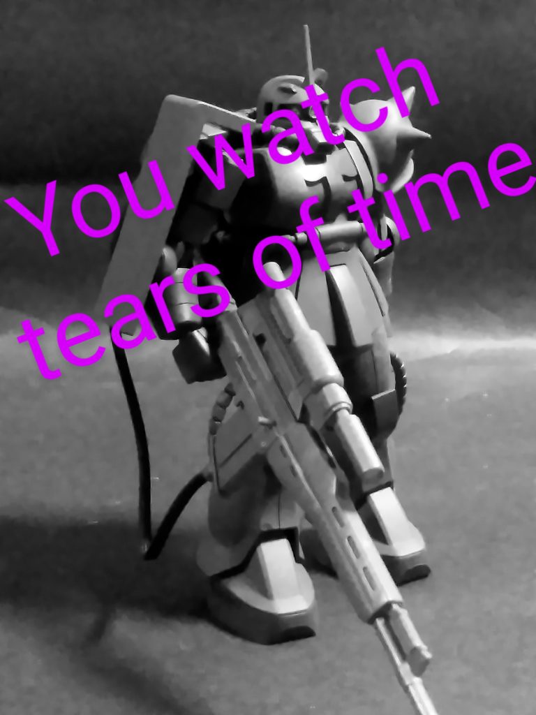 Next time preview                   『 ZAKU Ⅱ SNIPER❓』                            お目汚し ありがとうございました。