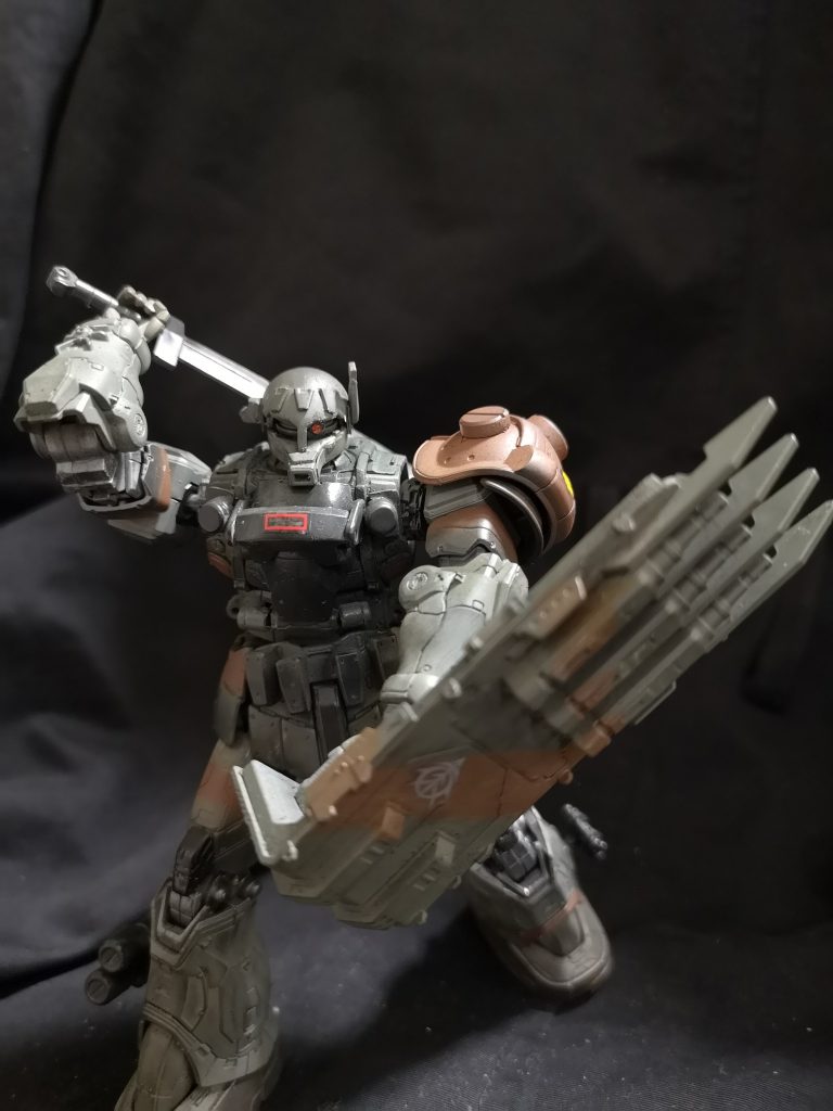 そんなこんなで老兵再び剣を取る ザク1胸部強化装備の完成です!