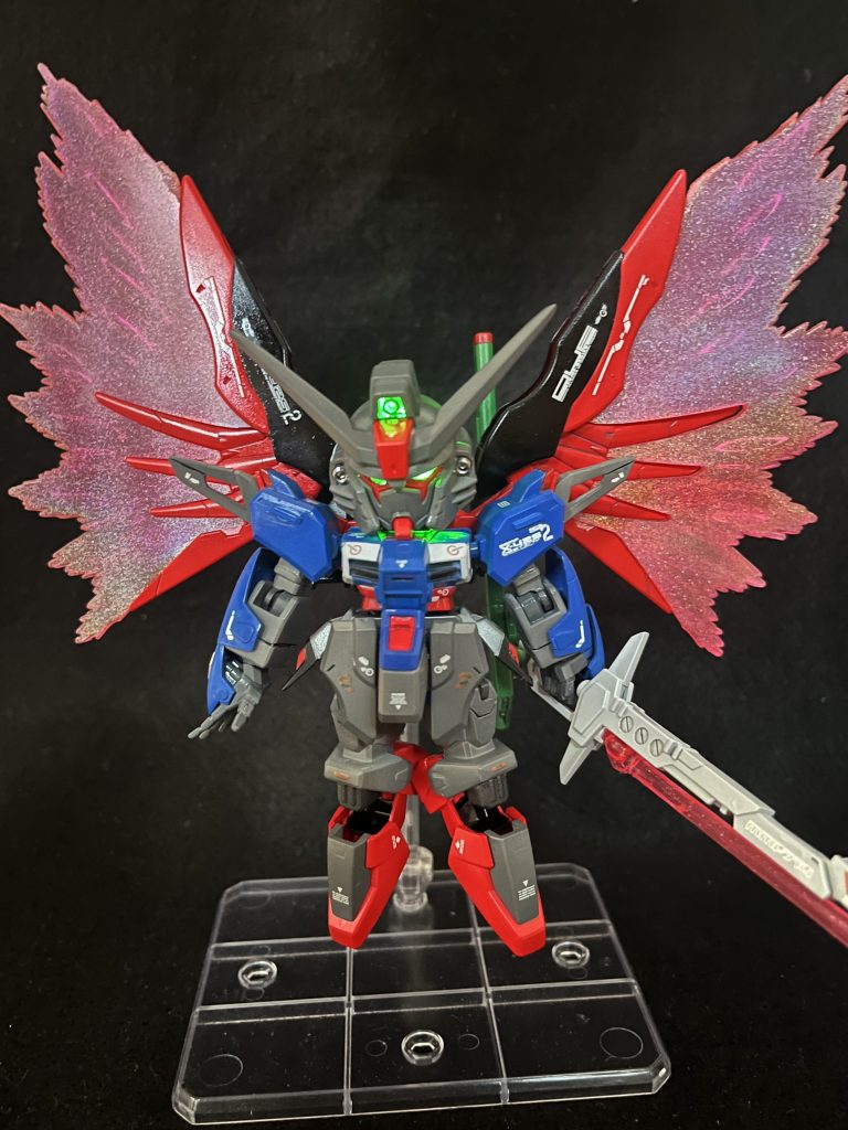 モノアイ、メインカメラはクリア化してミライトにて簡単発光しております