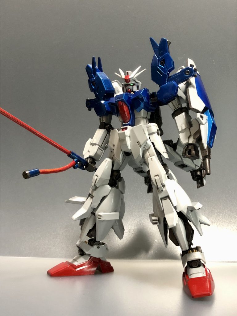 基本的に全ての箇所にジュピターヴの装甲を重ねているので、ある種のフルアーマーでもありますやはりモチーフになっているだけあって、相性が良く、GP01とカラーリングを合わせるだけでも純粋にパワーアップ感を得られる良キットですね。