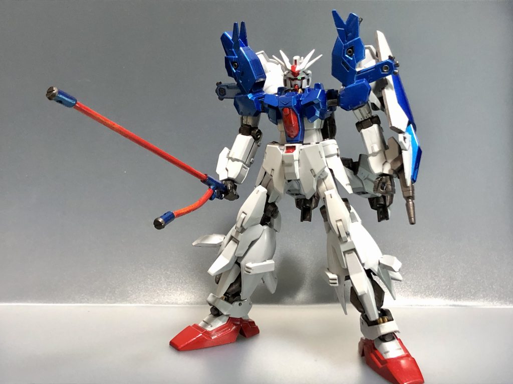 HGUC GP01フルバーニアンをベースにジュピターアーマーを外装に組込みつつ可動域を増やしました