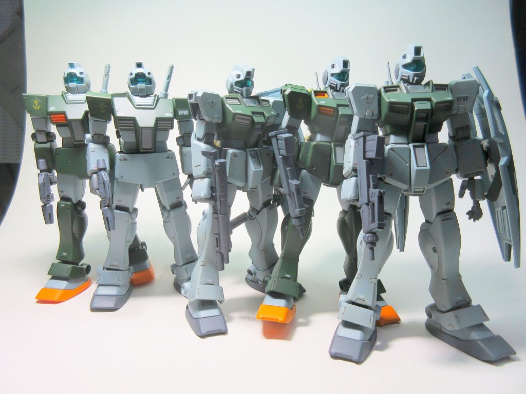 色もディテールも5体共通