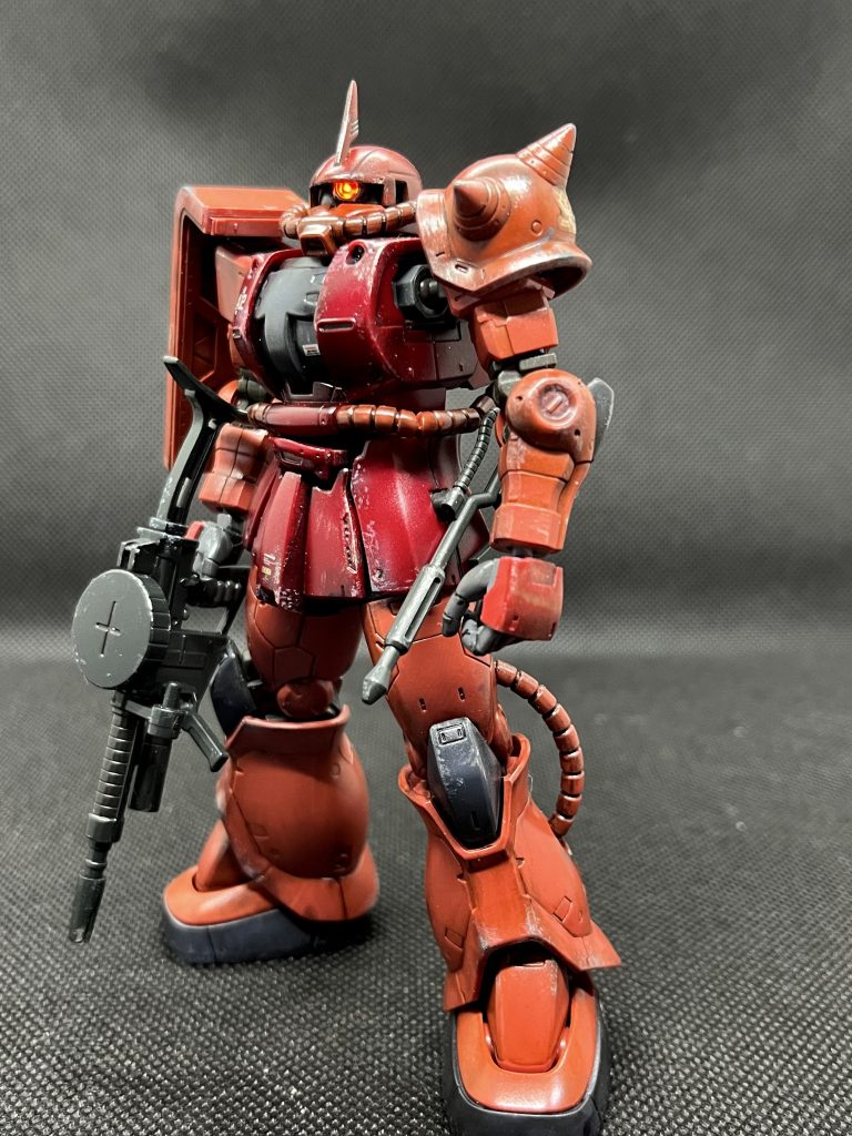 グレネード付きザク・マシンガンはシステムウエポンから流用してます。ザクはこのマシンガンが似合います