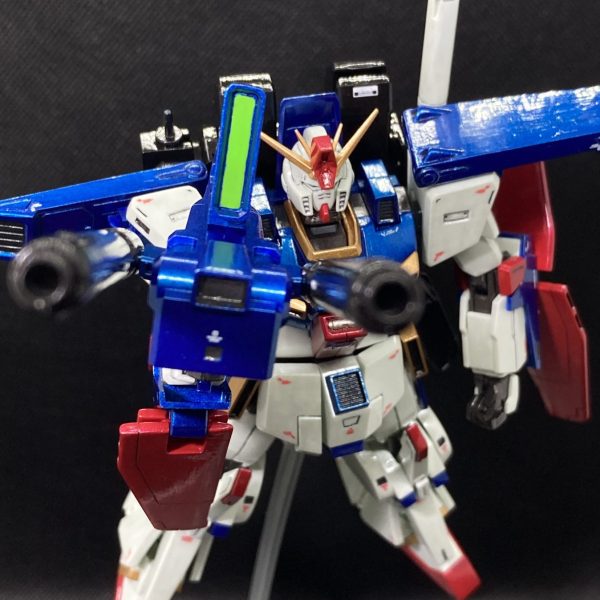 ZZガンダム メタリック筆塗り塗装