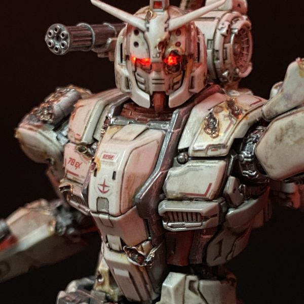 ガンダムEX ウェザリングとダメージ加工のみ