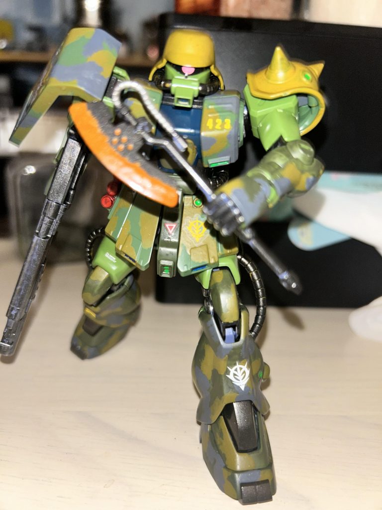 ヒートホークは蛍光オレンジにしましたが…うまく濡れませんでした。