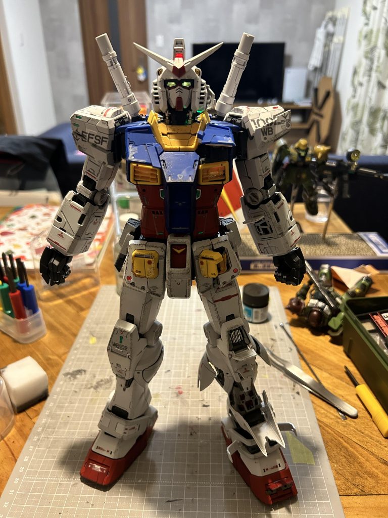 全身写して点灯！