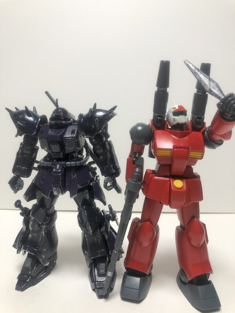 ごまだれ～♪というイフリートナハトの回、ありがとうございました！いつかやりたいとは思っていたのでカタチに出来て本当によかった…細かい塗分けも出来てとにかくやれることが増えたように感じますこれからも色々手がけようと思うのでぜひまた見に来てください！次回はポケ戦の機体をやろうとおもいますちゃおです(gandam-hand2)