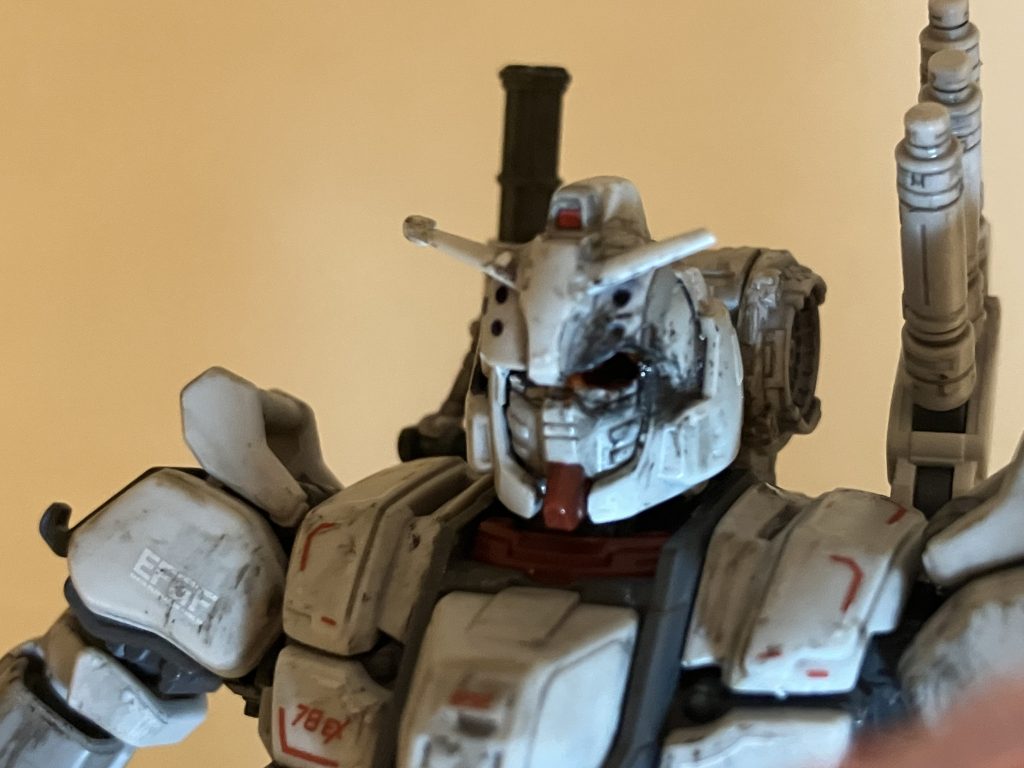 ルショーンの近距離からの攻撃を受けた顔を再現してみました