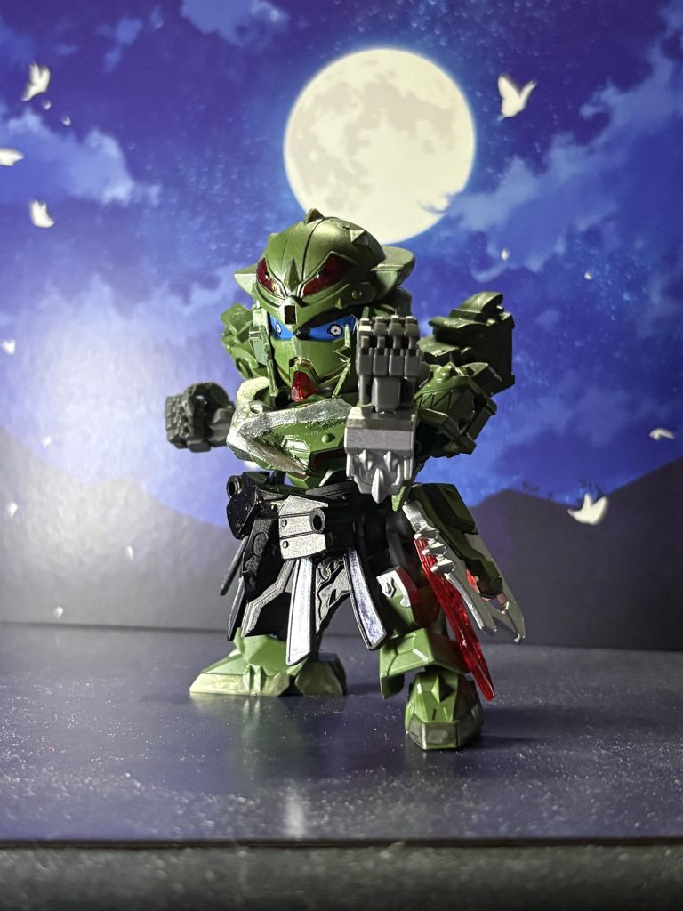 腕にコトブキヤのジョイントを使用してるのでかなり拳を引き寄せたポーズが決まります