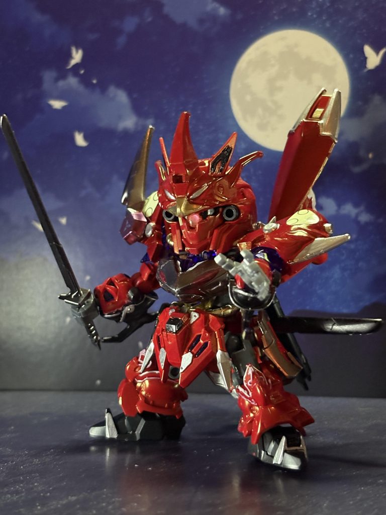 鉄斗羅のモチーフがガーベラテトラなので同様に連邦からジオンに移譲されたシナンジュをベースに改造しました