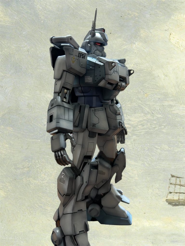 一番好きな連邦機体なので、楽しく作れました。久しぶりの黒立ちも思ったより上手く塗料の希釈が出来たので良かったです。ご覧いただきありがとうございました😊