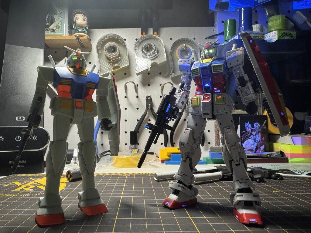 最初のガンプラと最新のガンプラでw最後までご覧いただき、ありがとうございましたm(_ _)m