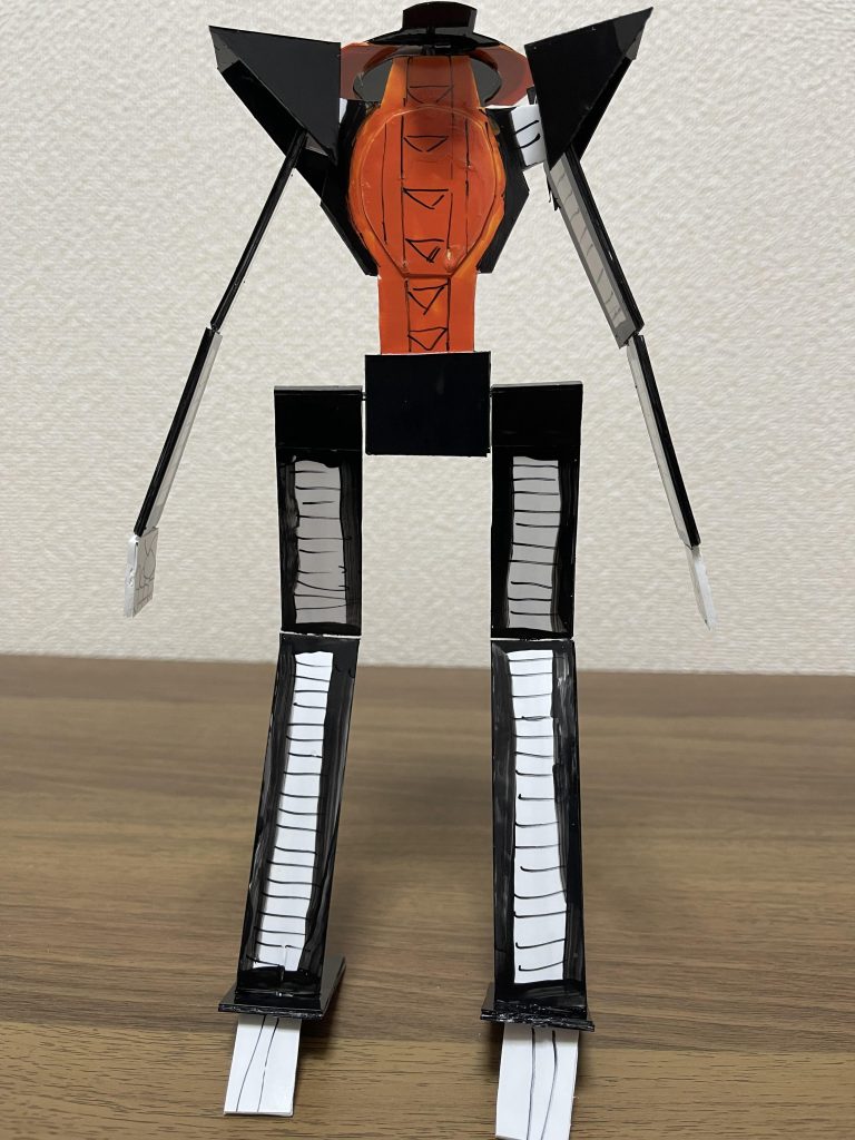 ネタ枠で作ったので、塗装も墨入れwも超適当です。それっぽく見えればこっちのもんですw塗装ですが、3色筆塗りでベタベタ塗ったくってます。・ウィノーブラック+ブルー少々・クールホワイト+ウィノーブラック少々・ハーマンレッド+イエローを半々