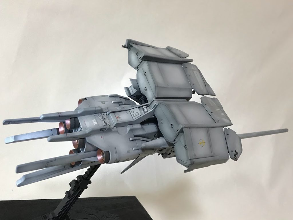 背面ちょこっとディテールUPオーキスの塗装は黒立ち上げ。