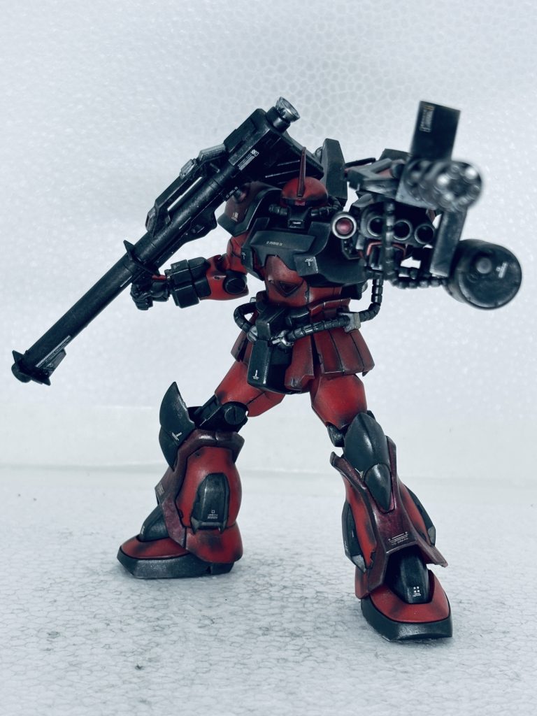 HGグフカスタム赤、クリムゾンレッド。(スカイゼル)–4枚目/制作者:masamine