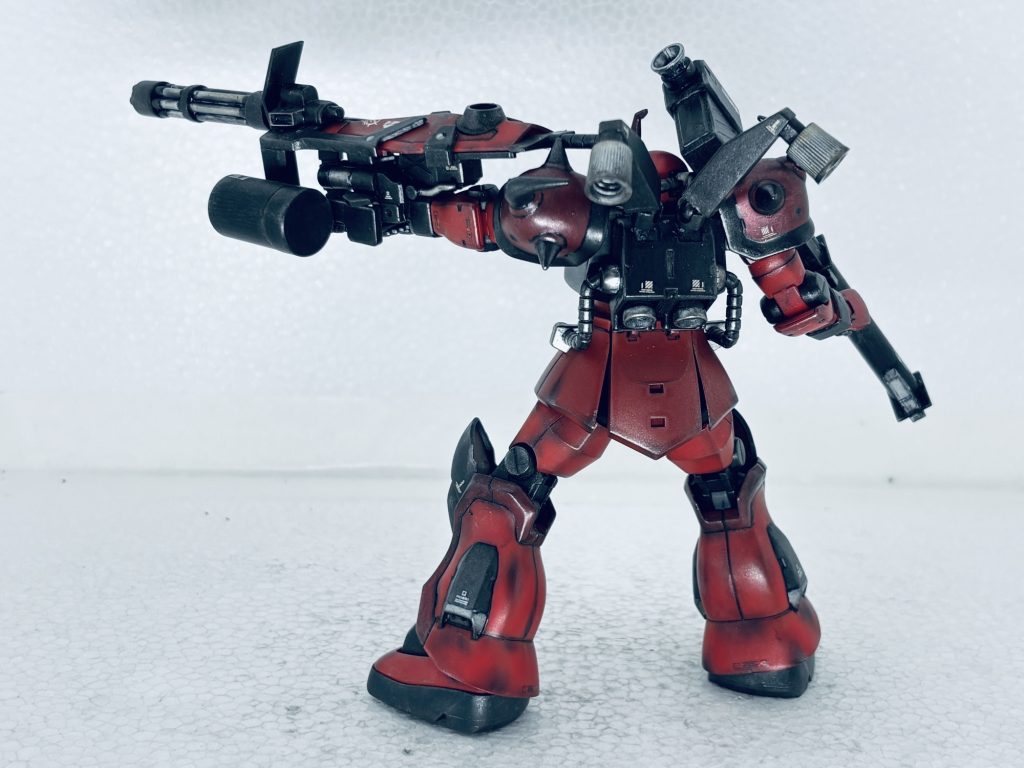 HGグフカスタム赤、クリムゾンレッド。(スカイゼル)–5枚目/制作者:masamine