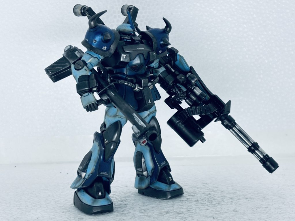 HGグフカスタム青、ノリス機。（グランゼル）–2枚目/制作者：masamine