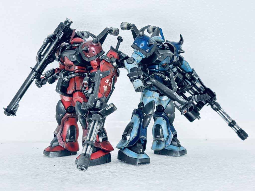 グフカス赤と記念撮影。