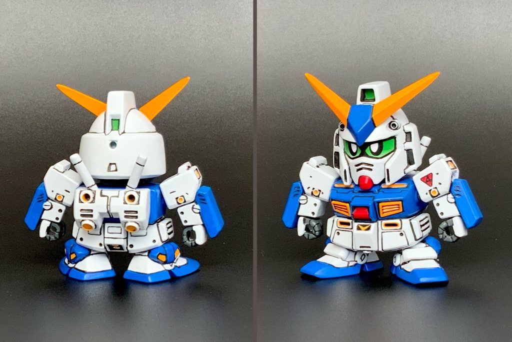 元キットのスタイルを活かしつつ、原作機体の特徴を強調する感じで手を加えました。