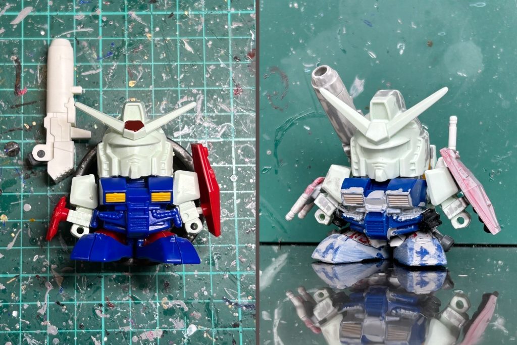 左 改造前　右 改造後