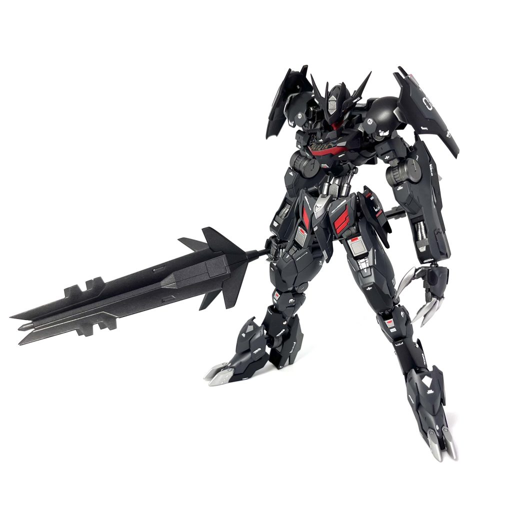 塗装レシピ黒→サーフェイサーブラック黒2→ディターンズブルー1赤→エヴァレッド銀→クロームシルバー関節→ガンメタ