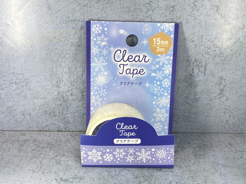 情報提供その2！｡雪の結晶テープはこれ！これは割と曲線に貼れます｡ただ割とギチギチに雪の結晶が再現されてるので上手く切り取りながら貼ることとこれは白のみ！｡クリア吹けばテープ貼った感消えるかな？