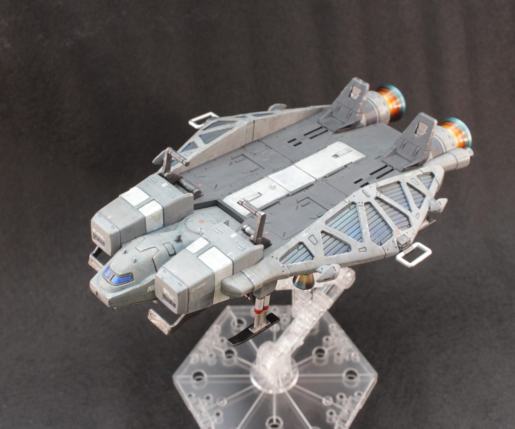 筆塗りすることが主目的なので,ほぼ無改造です。墨入れしやすいようにところどころスジボリしたくらいでしょうか。