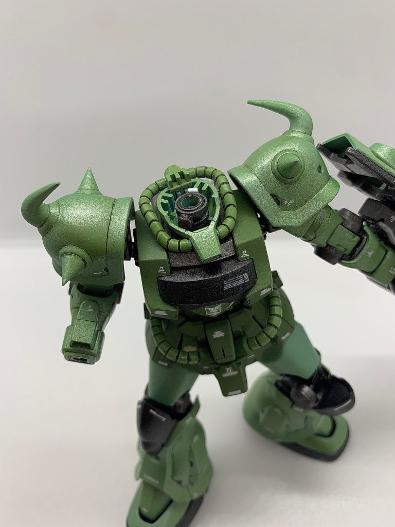 モノアイ部分はプラパイプで作りました。最後までご覧いただき、ありがとうございます。