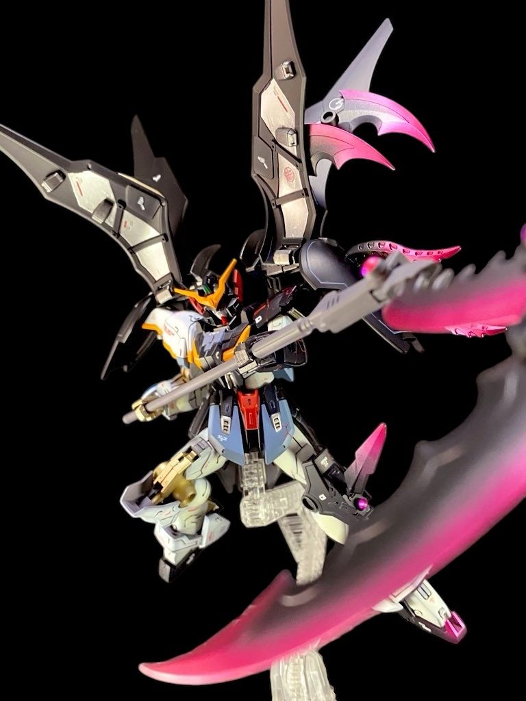 使用したキットはHGデスサイズ、HGリブランスヘヴン、コトブキヤのパーツにジャンクパーツなどなど。こちらもメルカリに出品中ですので良かったらご覧下さい^_^