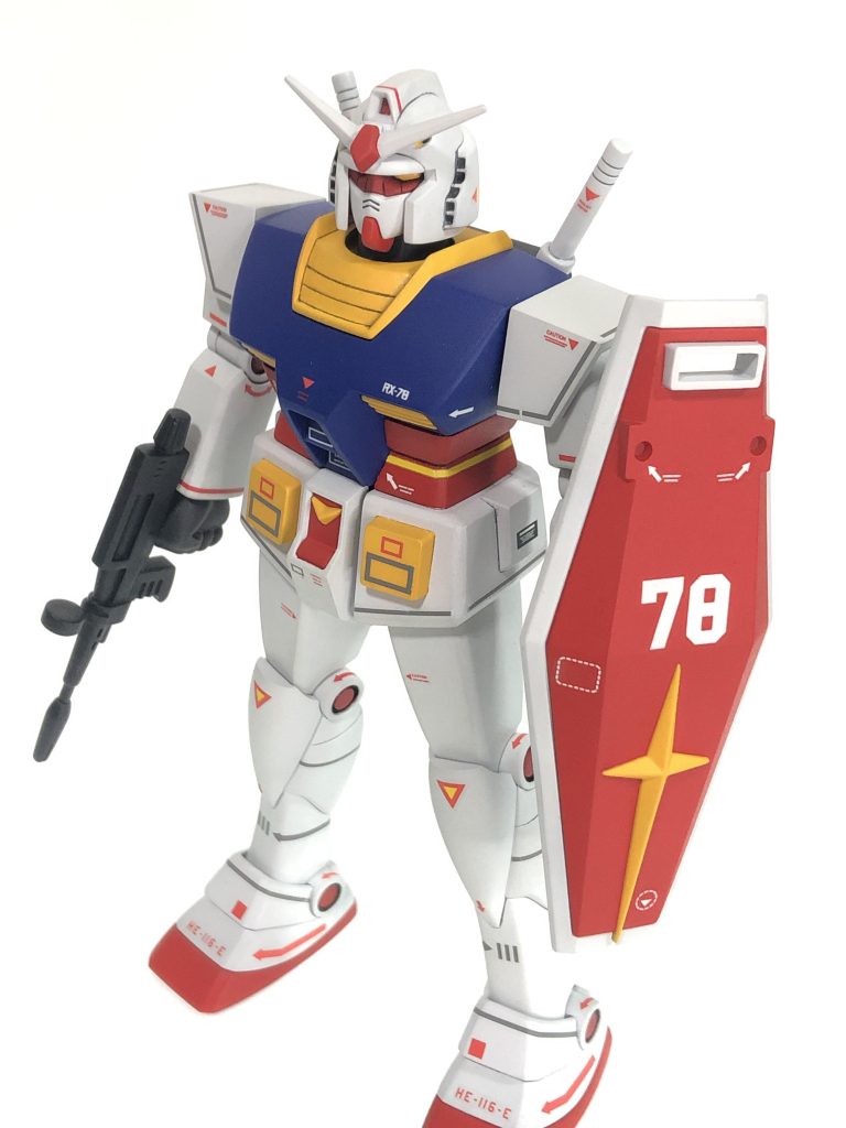 胸部の塗装を修正