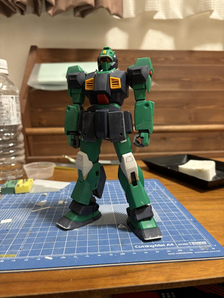 改修中、膝はガンダムのver.1.5から流用以上、最後まで見ていただきありがとうございます。