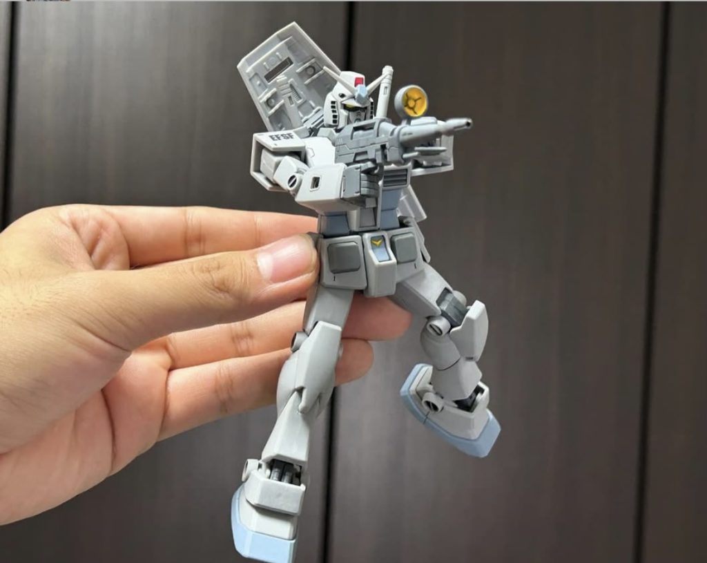 前回のガンダムもそうですが、バズーカやコアファイターなどは制作してないです。ご覧頂きありがとうございました。
