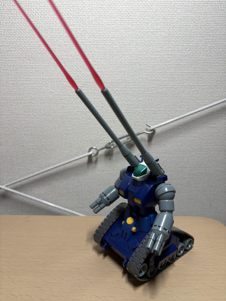 サーベルパーツ刺して、砲撃再現!